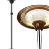 2100W Outdoor Free Standing Electric Patio Heater, With 3 Power Settings Freestanding Heaters For Indoor Outdoor Garden, Height Adjustable,Waterproof Rainproof Home Infrared