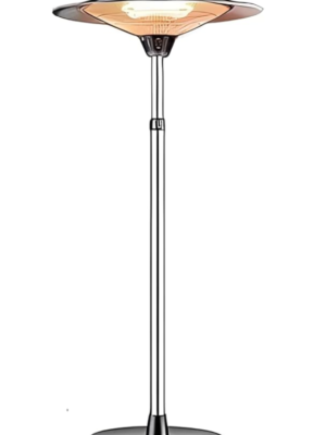 Untitled design (78) 3000W Outdoor Garden Heater, Electric Patio Heater, Quiet Operation, Dust Waterproof IP44, 3 Power Settings, 160 210cm Height Adjustable