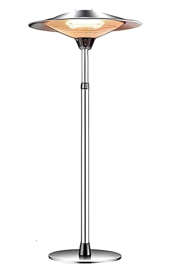 3000W Outdoor Garden Heater, Electric Patio Heater, Quiet Operation, Dust Waterproof IP44, 3 Power Settings, 160 210cm Height Adjustable