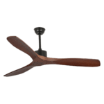 52-Inch Solid Wood Blade Ceiling Fan, No Light