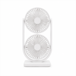 Dual Head Rechargeable Desk Fan