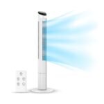 45-Inch Tower Fan with Touch Screen and Overheat Protection