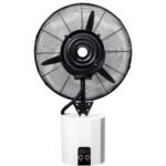 26-Inch Wall Mounted Misting Fan, Commercial Oscillating Spray Cooling System