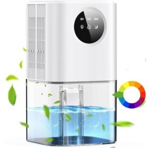Quiet Electric Dehumidifier with Auto Shut-Off and Sleep Mode